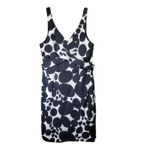 ABS by Allen Schwartz collection black&white polka-dot formal strapless size 8